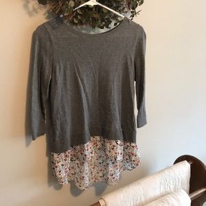 Loft Mixed Media Sweater